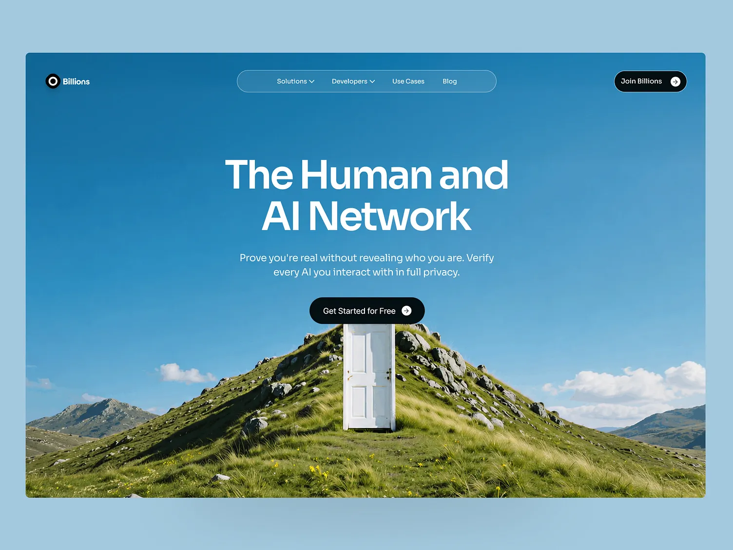AI website design interface
