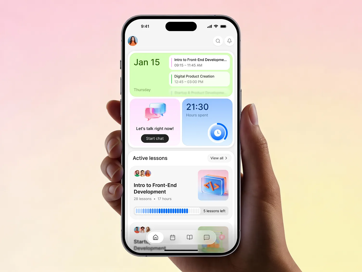 Learning productivity mobile app