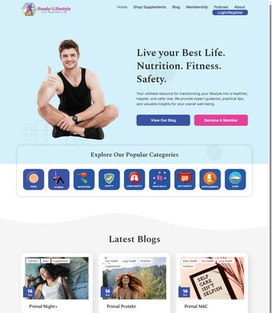 Ready4Lifestyle website screenshot