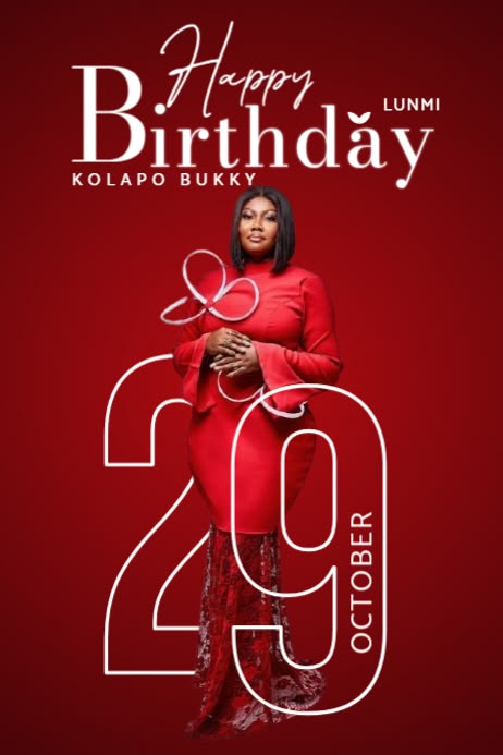 Birthday event graphic design